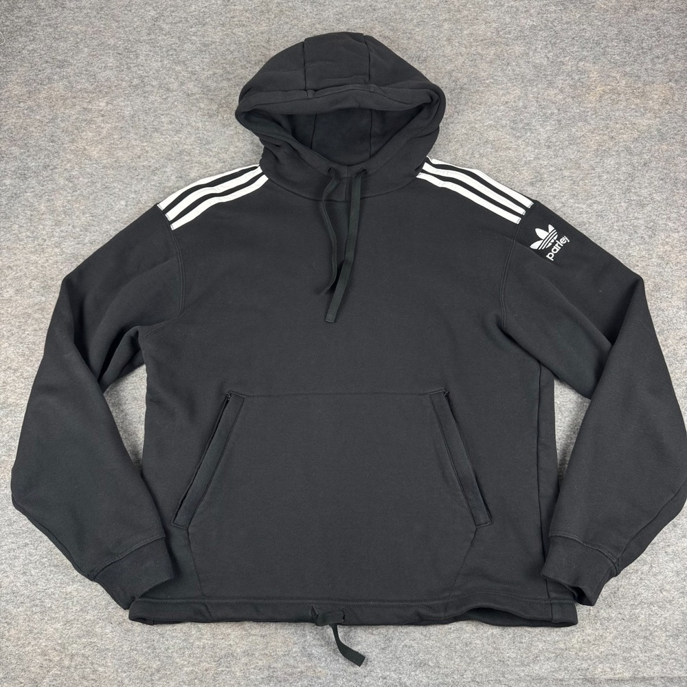 Adidas Originals Adicolor Parley Unitefit Hoodie Pullover Black Mens Small S‎
